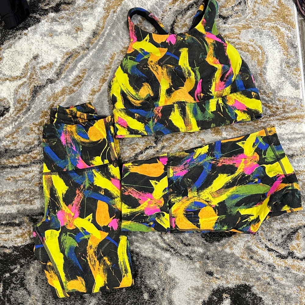 Colorful Abstract Activewear Set